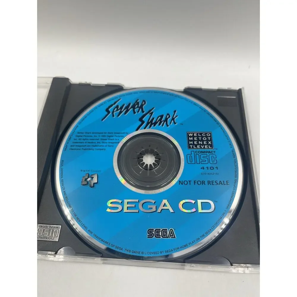 Sewer Shark (Sega CD, 1992) - DISC ONLY With Case Shown In Pictures